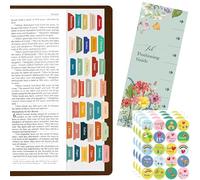 105 Étiquettes d'Index de la Bible en Espagnol, Ensemble de Panneaux Laminés, Étiquettes de Livre de la Bible, Panneaux Autoadhésifs, 80 Autocollants avec Guide d'Aliénation.