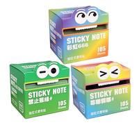 105 Notes Autocollantes Transparentes, Rouleau De Note Adhésive, 7,5 X 7,5 Cm Blocs-notes Autocollants, Apier De Note Réutilisable, Pour Étudier Et Écrire Dans Les Manuels Scolaires