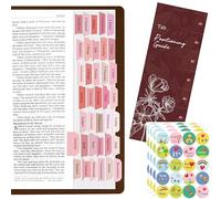 105 Onglets d'Indexation pour Bible, Jeu d'Onglets Laminés pour Bible, Onglets d'Index de Livre Biblique, Onglets Étiquettes pour Bible, Onglets pour Bible Faciles à Lire et à Appliquer (Rose)