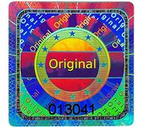 105 pcs - hologramme 3D sceau original avec numéro de série - 25mm argent brillant - sceau de sécurité, sceau de qualité, sceau de garantie, étiquettes de sécurité, sceau de fermeture