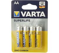 4 Piles Salines AA / LR6 Varta Super Heavy Duty