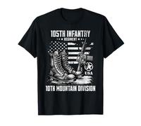 105e régiment d'infanterie Vétéran de la 10e Division de Montagne T-Shirt