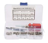 105pcs Kit de Réparation d'Inserts Filetés avec des Inserts de Fil de Type en Acier Inoxydable(M3*0.5)