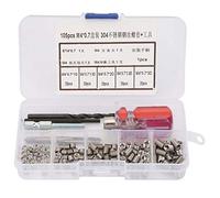 105pcs Kit de Réparation d'Inserts Filetés avec des Inserts de Fil de Type en Acier Inoxydable(M4*0.7)