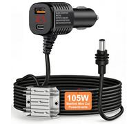 105W Boost Starlink Mini Adaptateur de Voiture - 3 en 1 arrête Les redémarrages et l'alimentation Star Link Mini câble endommagé + Adaptateur d'allumeur de Cigarette 12V-24V avec câble