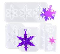 106 - DIY Lot de 5 moules en résine de silicone