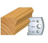 106 : Jeu de 2 fers plinthe ht 40 mm pour porte outils entr'axe plot 24 mm