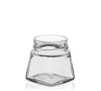 106 ml Verre carré 'Luxor', ouverture : Deep-Twist-Off (DTO 58)