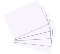 [10621449-5] herlitz Lot de 5 Lots de 100 fiches bristol 170g format A7 Unie ...