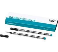106932 Recharge Pour Stylo Rollerball - 2x Barbados Blue - Bleu Turquoise - M - Taille Medium