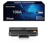 106A Cartouches de Toner Remplacement pour HP 106A W1106A Compatible avec Laser 107a 107r 107w MFP 135a 135r 135w 137fnw 135wg 137fwg Imprimante,Black-1 Pack