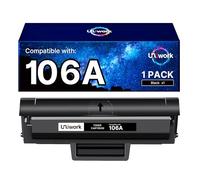 106A W1106A Toner Noir Compatible avec HP Laser MFP 135wg 107w pour HP 137fwg 137fnw 135w 135a 107a 107r 135r (1 Noir avec Puce)