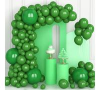 106Pcs Dark Green Balloons Latex Balloons 5 10 12 18 Inch Garland Kit Green Balloon With Ribbon For Women Kids Girls Christmas Birthday Parties Jungle Tropical Theme Safari Decorations