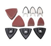 106pcs Kit de coussinets de ponçage à outils oscillants pour métal 6pcs Triangle de ponceau de ponçage 100pcs en papier de verre multitool