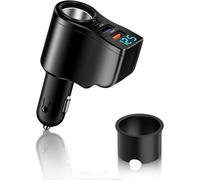 106w 4-In-1 Usb-C Car Cigarette Lighter Charger, 12v/24v 30w Pd&qc3.0 Socket, Ultra-Fast Charging, Mini Adapter, Compatible With Samsung Galaxy Iphone 16/15/14 Pro Max