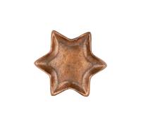 10769 Coupelle en forme d'étoile en métal | Bronze lourd | 27 cm | Bol décoratif pour Noël et l'hiver