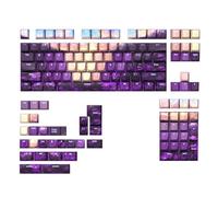 108/135 Key Dye Sublimation Key Cap Valley Front Print Backlit Keycap Shining Through Keyboard