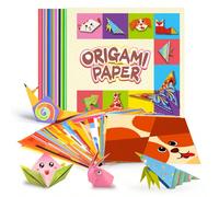 108 couleurs Coffret créatif d'origami - 54 designs uniques, parfait pour les activités de DIY et éducatives, idéal pour les projets de classe et les cadeaux de fête, améliore la concentration et la c