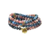 108 Mala Beads 8mm Natural Bracelet Healing Gemstone Yoga Meditation Hand Knotted Mala Prayer Bead Necklace