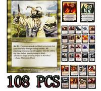 108 pièces de cartes MTG Noir Noyau Magic The Gathering, Terres duelles, Terres de Rappel, Terres de Choc, Cartes Proxy Papetier