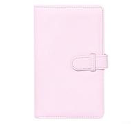 108 pochettes pour Instax pour mini portefeuille pour Fujifilm pour mini 13 12 9 - Classeur portable avec boucle sécurisée pour dossiers de voyage - Blanc (rose)