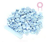 108 Touches PBT Keycaps, Keycap de Jeu Vidéo Coloré Résistant à l'huile de Conception Ergonomique pour Clavier Mécanique(Bleu Clair)