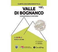 108 Valle di Bognanco. Domodossola e dintorni. Carta escursionistica 1:25.000
