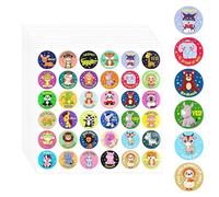 1080 pcs autocollants de récompense en forme d'animaux, 36 motifs autocollants de récompense pour enseignants, 2,5 cm, autocollants de motivation pour enfants, mignons autocollants de récompense
