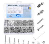 1080 Pcs Set di Vis M2, Vis à Tête Bombée à Six Pans Creux