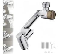1080°Rotating Faucet Extender with Upward Facial Mist, 4 Water Modes & Built-In Filter, Rotating Faucet Extender with Filter for Bathroom Kitchen Wash Hand Hair Face (A)