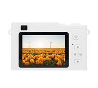 1080p 48MP HD Dual Camera Portable Camera Portable Digital avec 15x Zoom LED Flash WiFi Transfert Compact Petit Appareil Photo pour Voyager (White)