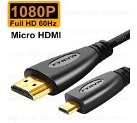 1080P ABS 5m Câble Micro HDMI vers HDTV 4K pour Appareil Photo, Compatible avec GoPro, Raspberry Pi 4, Sony A6000, Nikon, Yoga 3 ""Nipseyteko
