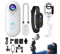 1080P Body Camera, Pocket Thumb Action Camera, 170° Wide Angle Wearable Small Body Caamera, Pet Caamera, Vlog Cammera for Cycling, Motorcycle Helmet, Pet Walking and Recording Life, with Accessories