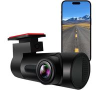 1080P Car Dashcam,Mini In-Car Camera,Super Night Vision,130° Wide Angle,F1.8 Aperture,G-Sensor,WDR,Cyclic Recording,App Control,Easy Installation