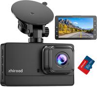 1080P FHD In-Car Dashcam with 3 Inch IPS Screen,176° Wide Angle,32G SD Card,Night Vision,Loop Recording,Parking Mode,G-Sensor and WDR