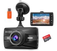 1080P Front Car Dashcam, 3 Inch IPS Screen Car Camera, 170° Wide Angle Dash Cam, In-Car Camera with 32G SD Card, Night Vision, HDR, Loop Recording, G-Sensor, Parking Monitor