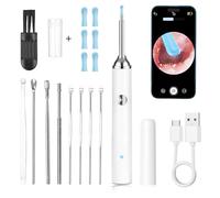 1080P HD Otoscope Oreille, Camera Oreille Nettoyage avec 6 LED, Lentille 3,5 mm Ultra-Fine, Cure Oreille Camera Compatible avec iOS Android, Outil de Nettoyage Oreilles Adulte