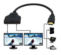 1080P Hdmi 1 Mâle À Double Hdmi 2 Femmes Y Séparateur Câble Adaptateur Pour La Hdtv Lcd