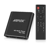 1080p Lecteur Multimédia HDMI, Mini HD Media Player avec Télécommande, Noir