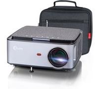 1080P Natif Vidéoprojecteur WIFI 5G Bluetooth FLZEN MX, 7500 Lumens Rétroprojecteur 4K 20000:1 Contraste Recopie l'écran Projection Côté, double USB et HDMI ports, sac de transport in