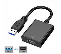 1080P USB C HDMI,Cable,USB 3.0/2.0 vers HDMI Full HD Vidéo Audio Multi Moniteur Convertisseur Adaptateur pour PC Ordinateur Portable Projecteur HDTV Compatible avec Windows XP 7/8/ 8.1/10