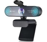 1080P Webcam, Nova Webcam With Autofocus, Hd Web Cam With 73° Wide Angle And 2 Microphones With Noise Reduction, Automatic Light Correction, Pc Camera For Linux, Mac Os
