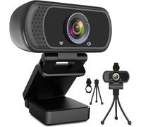 1080P Webcam With Microphone, Hd Webcam Web Camera With Tripod Stand, Widescreen Usb Computer Camera, Streaming Mic Webcam For Online Calling/Conferencing, Zoom/Skype/Facetime/Yout[ZHB1802]