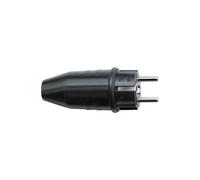 Brennenstuhl Fiche mâle Schuko 1082040 – caoutchouc 230V 16A IP44 pour extérieur