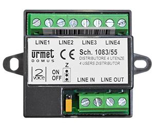 1083/55 - Urmet Domus Spa Distributeur 4 outils 2 voix