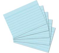 [10836237-5] herlitz Lot de 5 Lots de 100 fiches bristol Format A7 ligné bleu