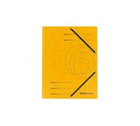 Herlitz Chemise cartonnée avec Rabat élastique Jaune