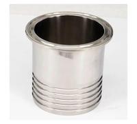 108mm Tube Barbed- 4" Ferrule O/D 119mm 304 Stainless Steel Ferrule Clamp Pipe Connector Fitting