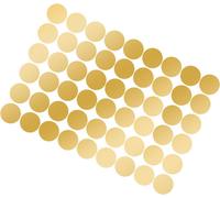 108Pcs Dot Stickers Pure Color Round Shaped PVC Wide Application Circle Stickers for Office Bedroom Kitchen 11.2x16.1in Gold(1.5x1.5in)