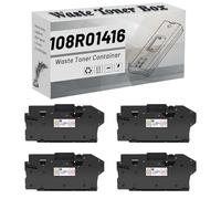 108R01416 Boîte de Toner usagé, conteneur de Remplacement Compatible pour imprimante pour Xerox Phaser 6510 WorkCentre 6515 VersaLink C500 C505 C600 C605 fiabilité et longévité 4*Black
